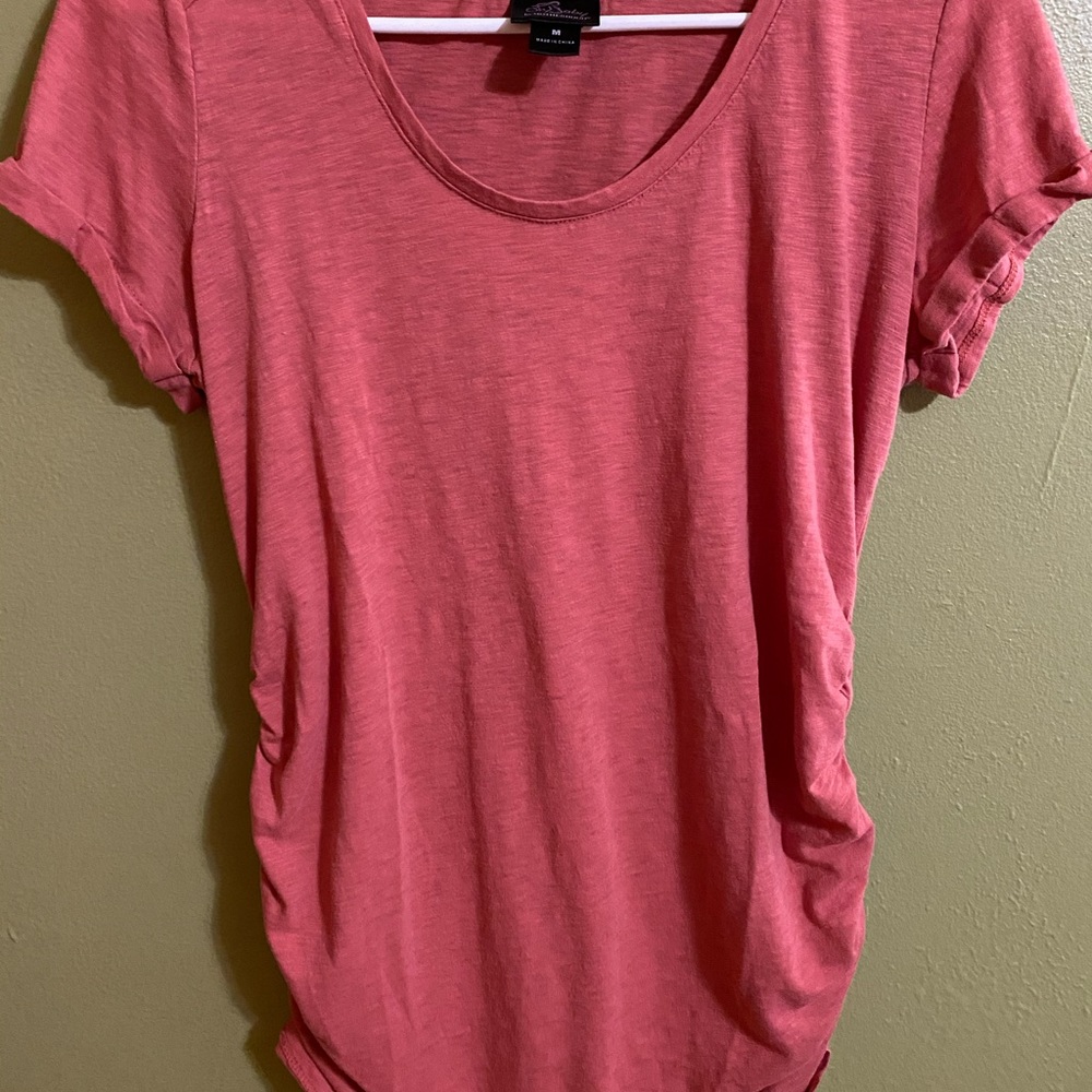 Short sleeve maternity shirt